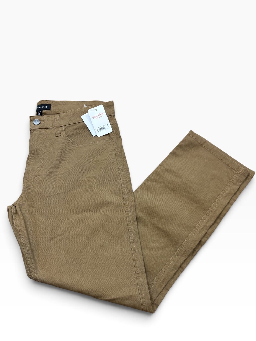 Brand new with Tags Mens Lucky Brand Camel Colored Dress Pants Size 32x30”